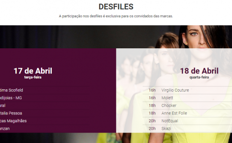 Desfiles Minas Trend: Olhares diferentes para a Moda Mineira!
